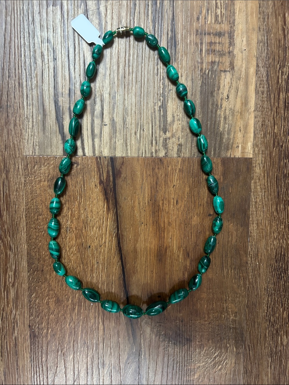 Vintage Green Malachite necklace